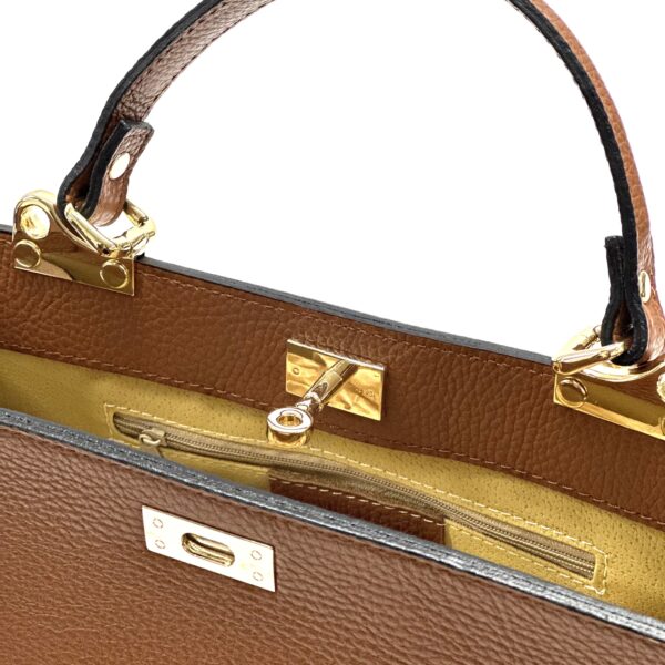 Kožená kabelka  Stia - čierna