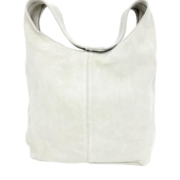 Kožená kabelka Roma - biela