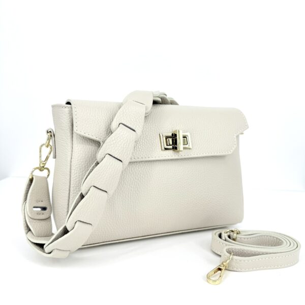 Kožená kabelka Roma - oranžová