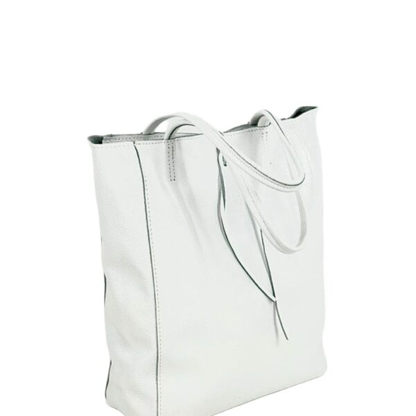 Kožená kabelka shopper Lucca na zips