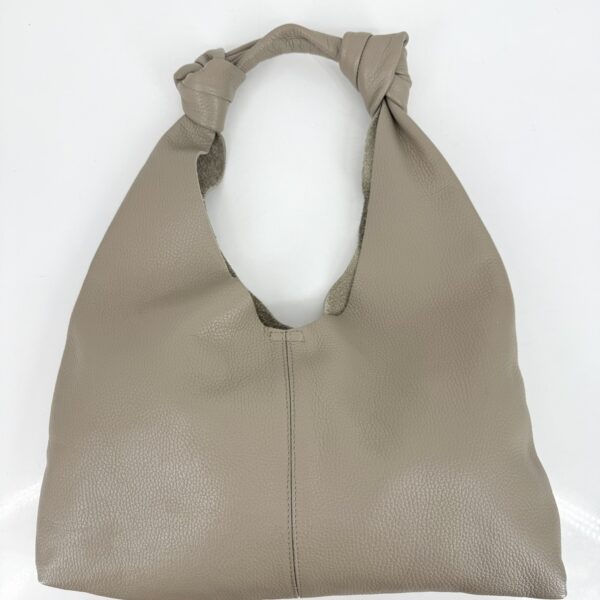 Kabelka kožená Abbadia - taupe